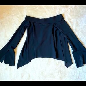 Zara Off the Shoulder Black Top - XS